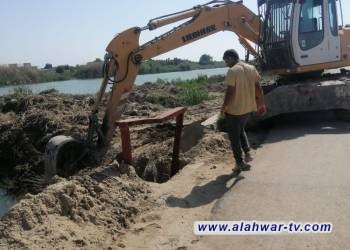 حملة مشتركة لإزالة المضخات المتجاوزة على نهر الغراف شمال الناصرية